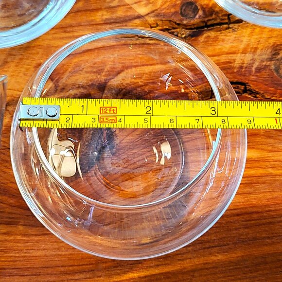 Vintage Stemless Martini Glasses w/ Chiller Bowls – Set of 6 Cocktail Barware - Picture 12 of 14